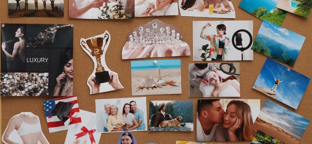 board vision goals images create manifestation collage