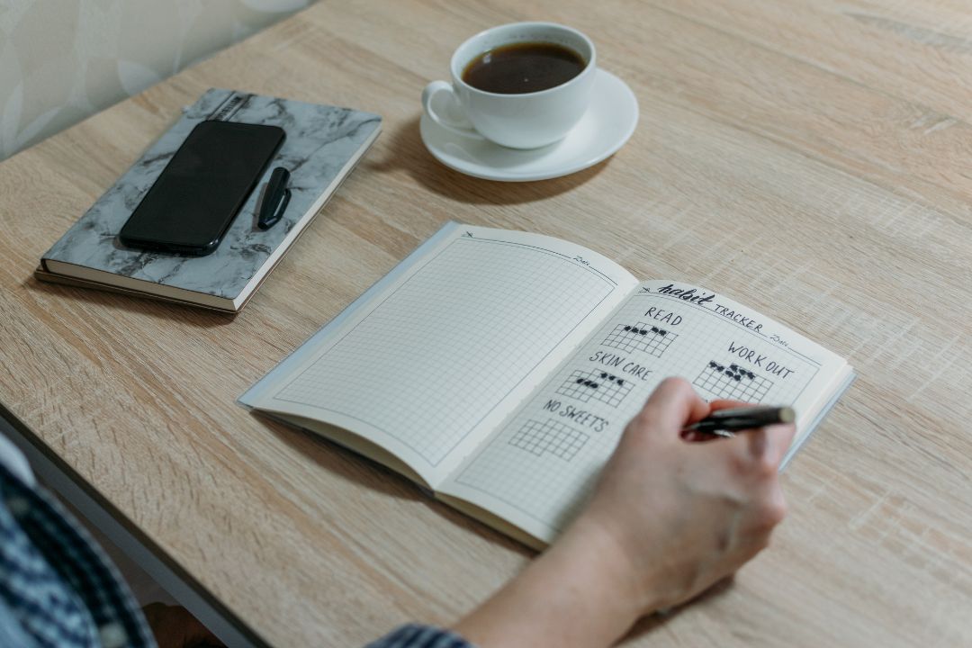 simple habit tracker calendar journal track methods overwhelmed organization